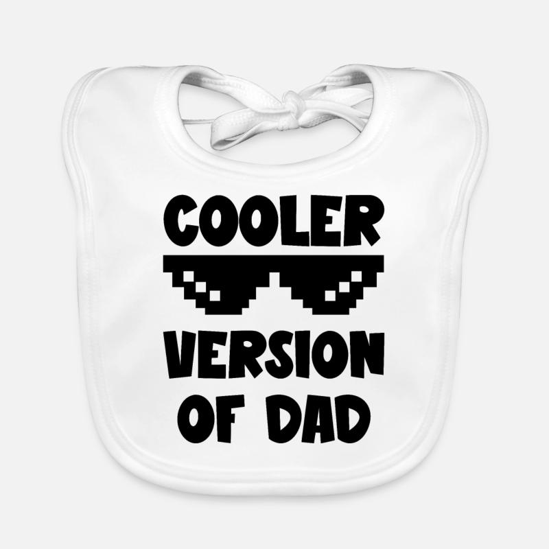 Version plus cool de Papa drôle Papa et Enfants Citations Bavoir bio Bébé
