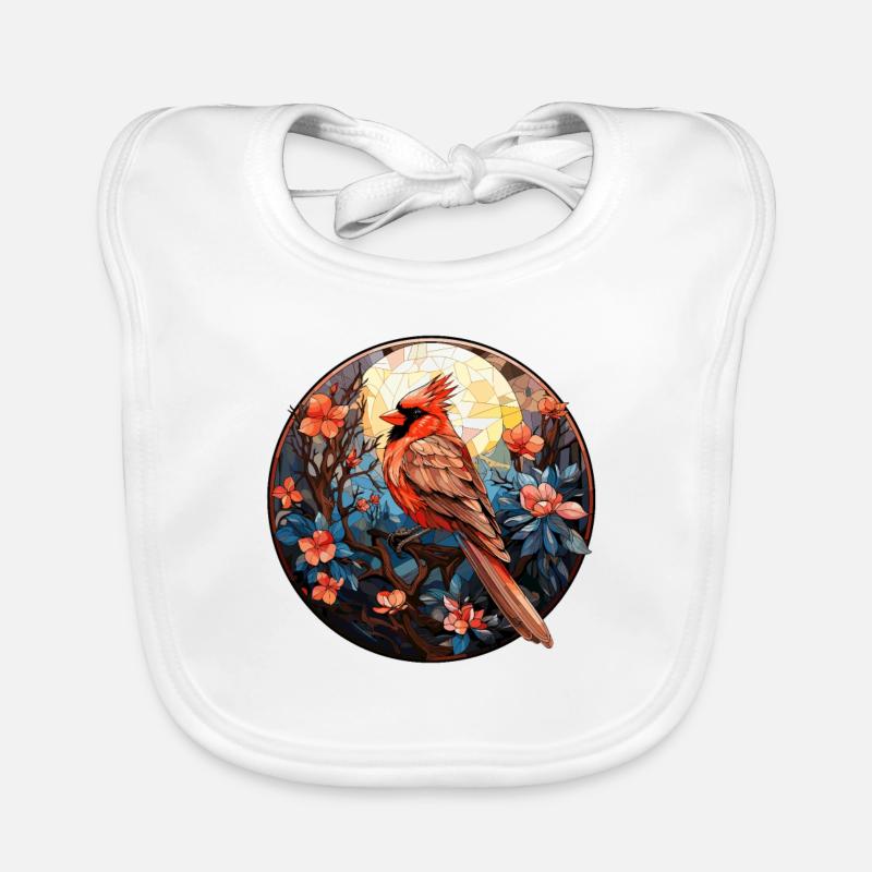 Rotkardinal Kardinal Vogel Baby Bio-Lätzchen