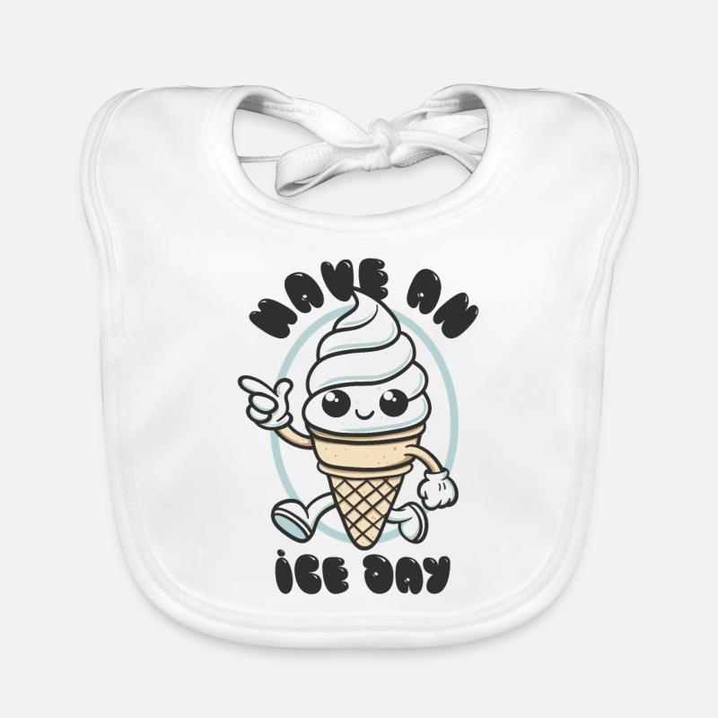 Have an Ice Day - Süßes Eiscreme Maskottchen Baby Bio-Lätzchen