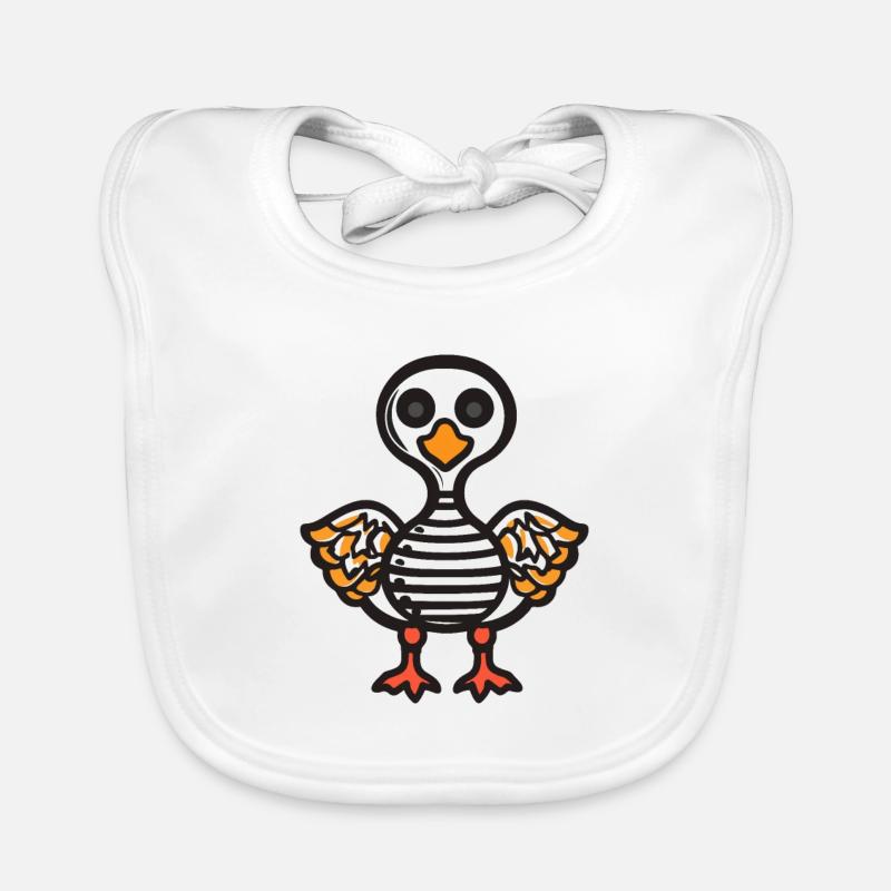 Goose Halloween Comic Funny Organic Baby Bibs