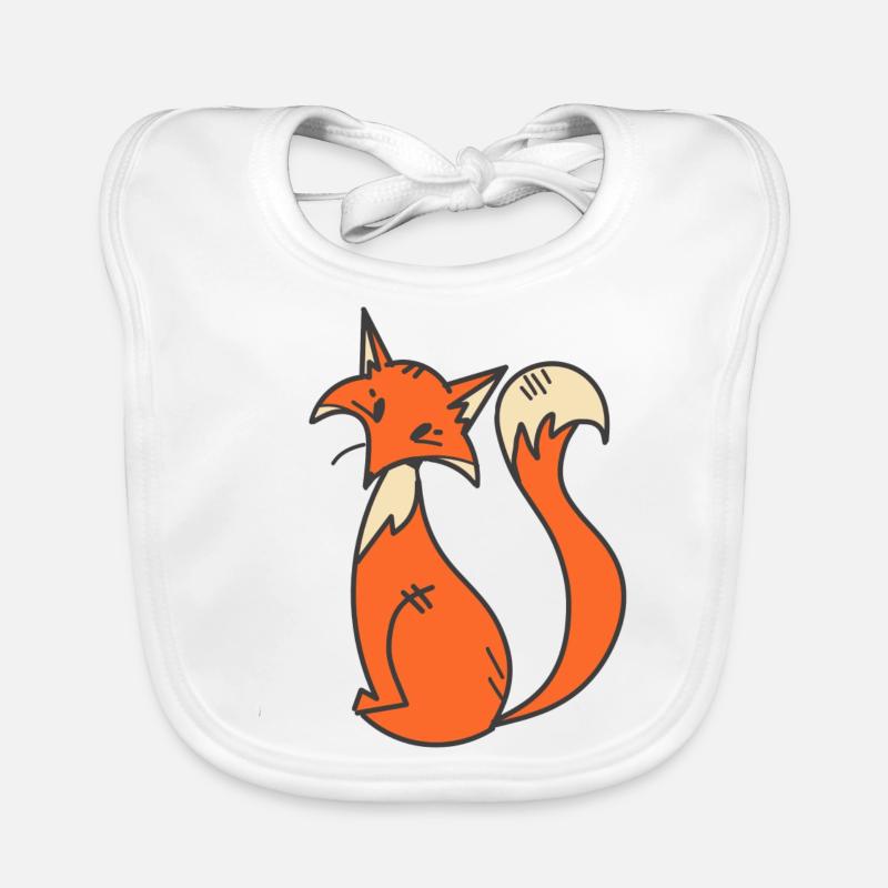 Fox design Organic Baby Bibs