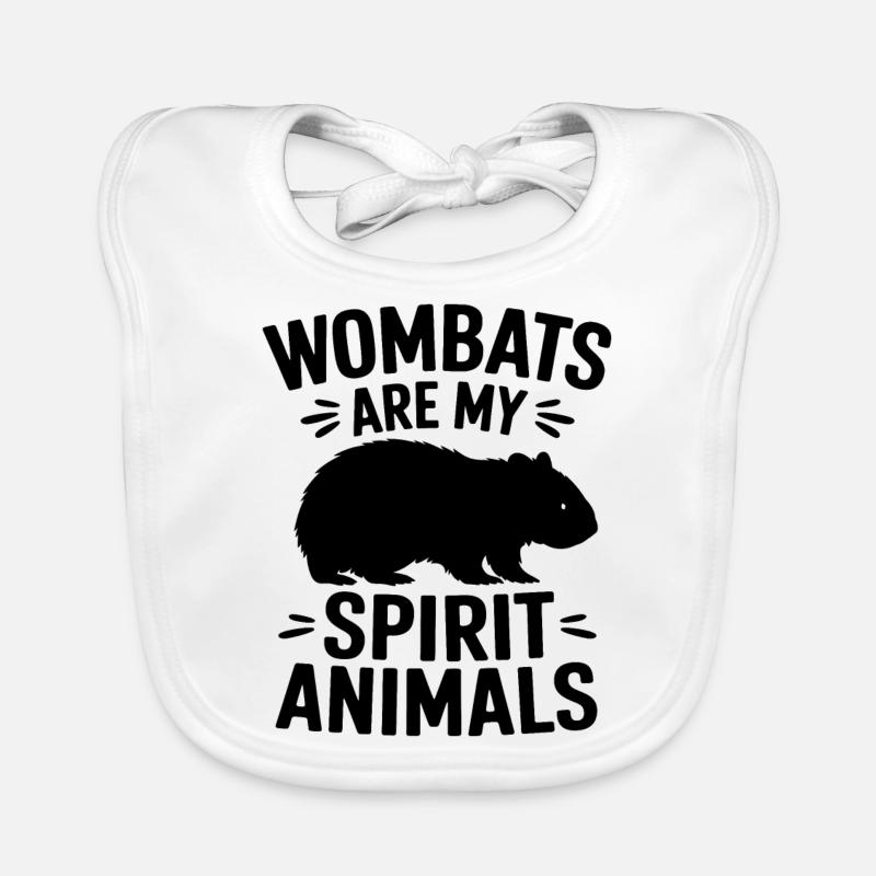 Wombat Saying Australia Funny Wombats Gift Organic Baby Bibs