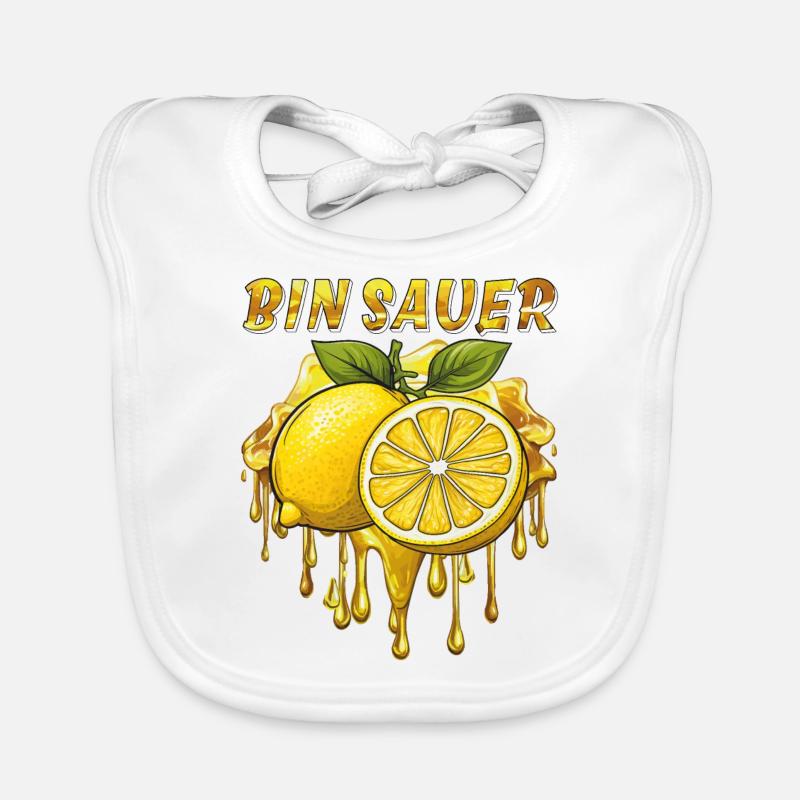 ZITRONE BIN SAUER Baby Bio-Lätzchen