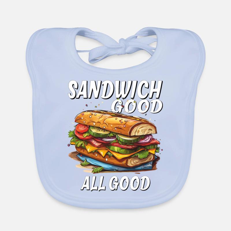 SANDWICH GOOD ALL GOOD Organic Baby Bibs
