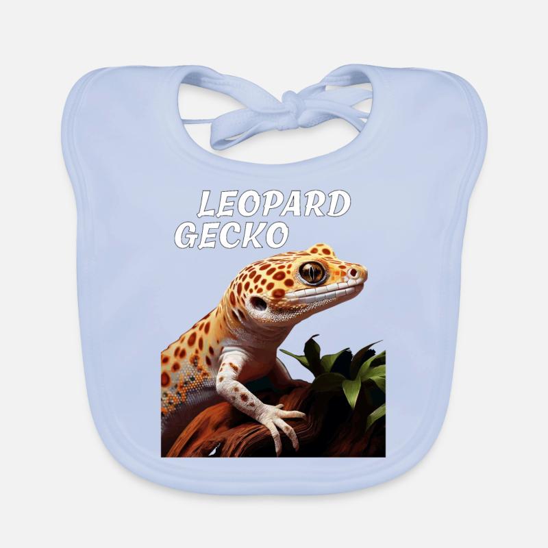 GECKO LÉOPARD Bavoir bio Bébé