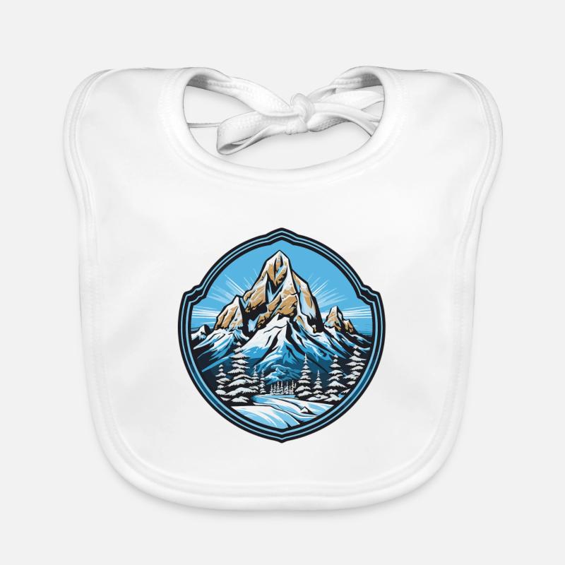 Mountains 8 Organic Baby Bibs
