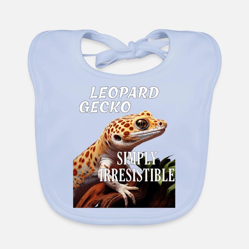 LE GECKO LÉOPARD TOUT SIMPLEMENT IRRÉSISTIBLE Bavoir bio Bébé