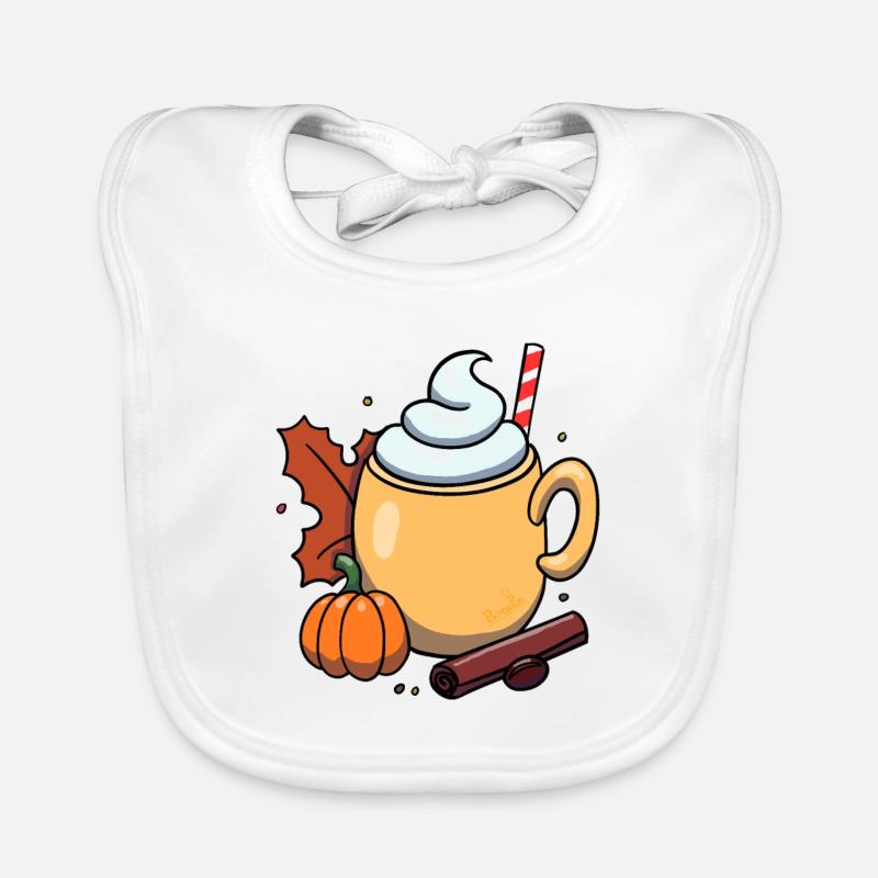 Pumpkin Spice Organic Baby Bibs