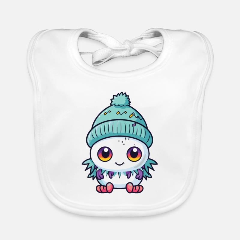 froid hiver bacille bande dessinée mignon Bavoir bio Bébé