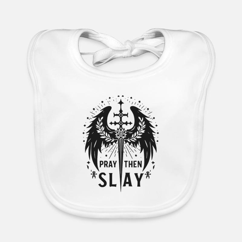 Priez puis Tuez Bavoir bio Bébé