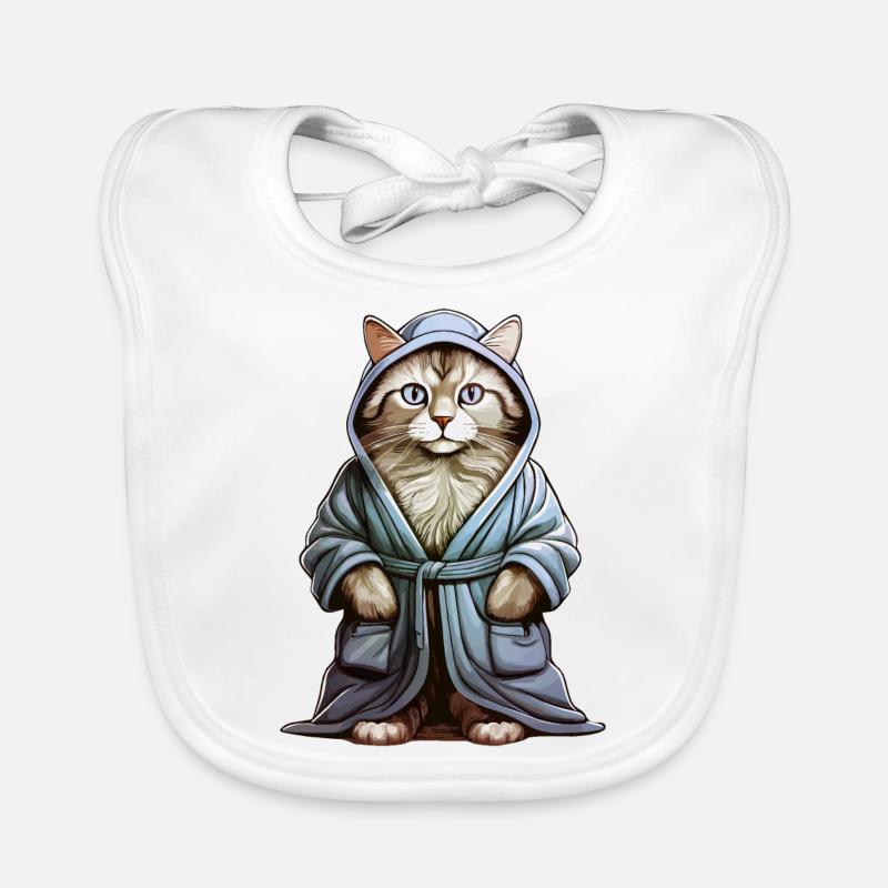 PEIGNOIR POUR CHAT Bavoir bio Bébé
