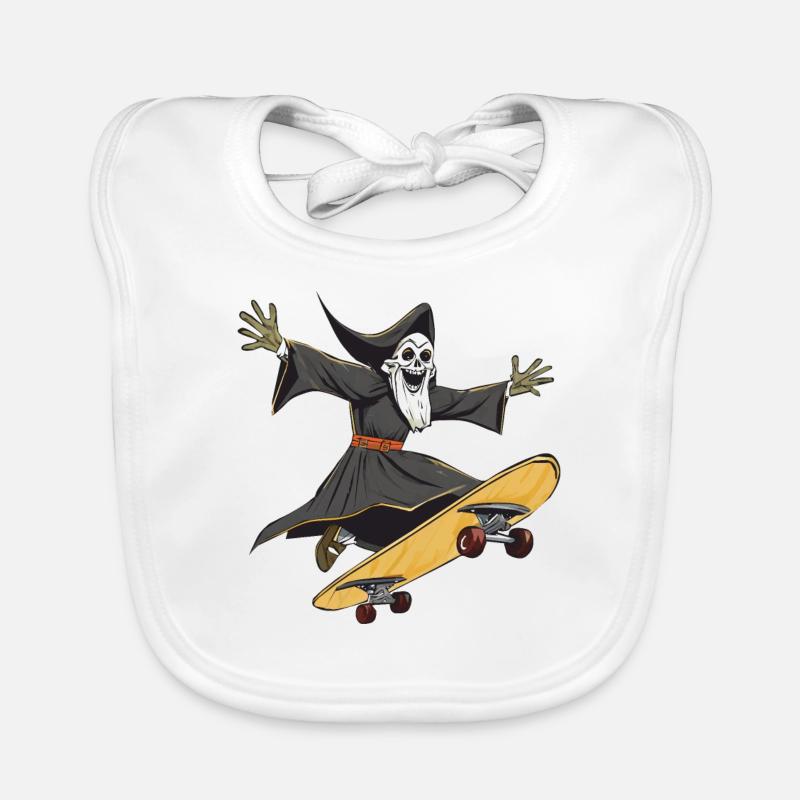 PLANCHE À ROULETTES GRIM REAPER Bavoir bio Bébé