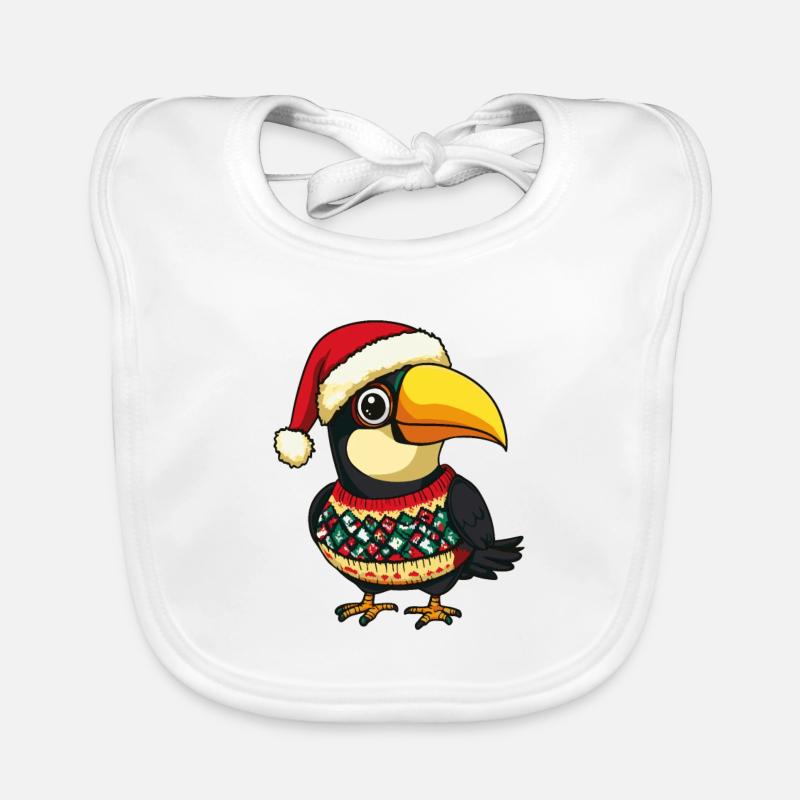 Toucan oiseau Noël Bavoir bio Bébé