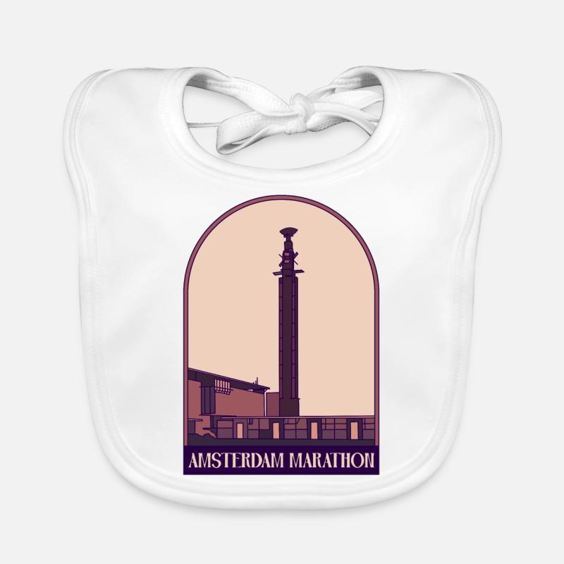 Amsterdam Marathon Baby Bio-Lätzchen
