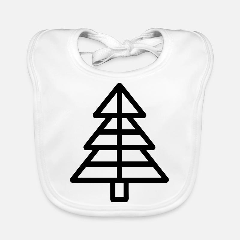 Weihnachtsbaum Baby Bio-Lätzchen