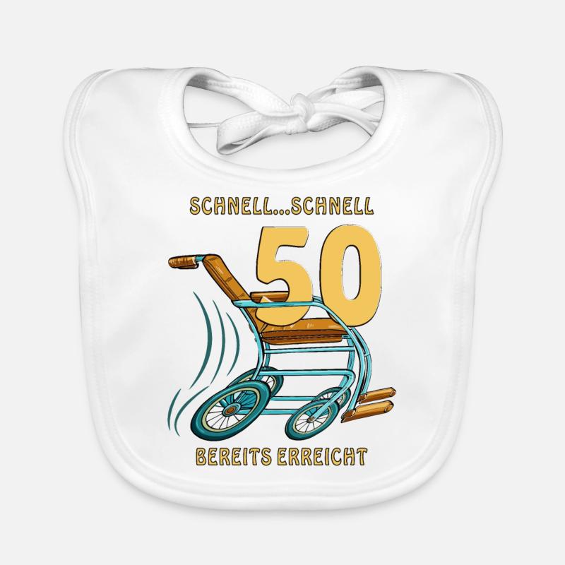 AIDE À LA MARCHE RAPIDE... FAST 50 DÉJÀ ATTEINT Bavoir bio Bébé