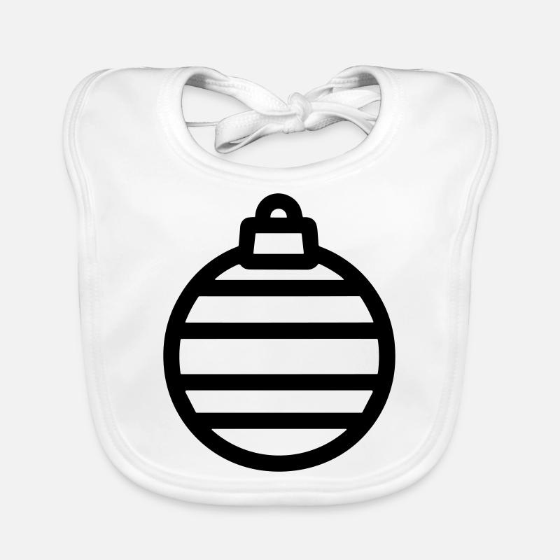 Weihnachtskugel Baby Bio-Lätzchen