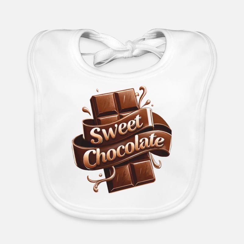 CHOCOLAT SUCRÉ Bavoir bio Bébé