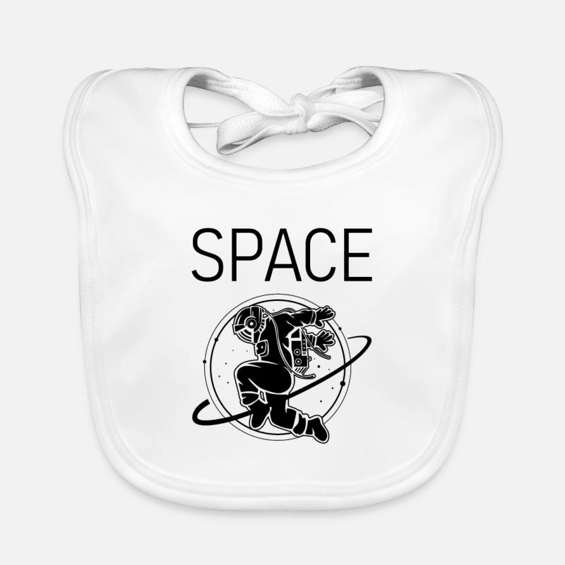 Astronaute de l’espace Weltraum Aliens Bavoir bio Bébé