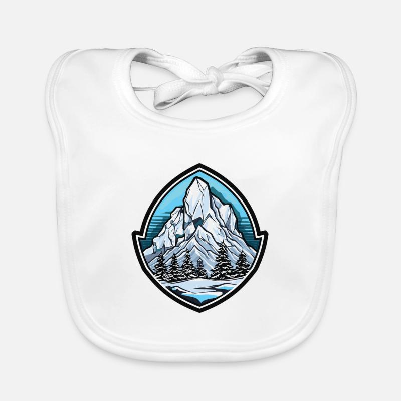 Berge Mountains Organic Baby Bibs