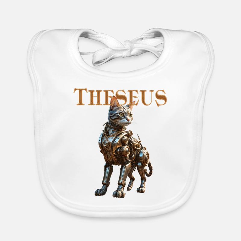 Steampunk-Katze Automaton - Theseus Steampunk Cat Baby Bio-Lätzchen