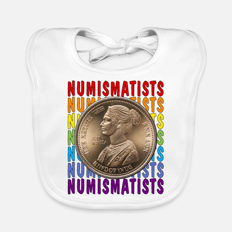 COINS NUMISMATISTS Organic Baby Bibs