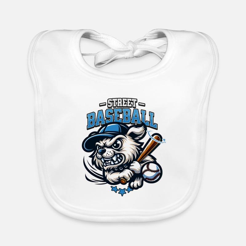 Street Baseball Baby Bio-Lätzchen