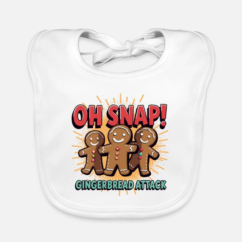 GINGERBREAD Organic Baby Bibs