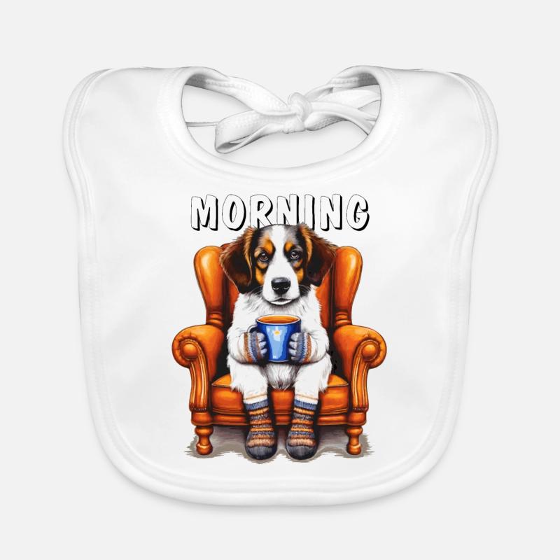 HUND MORGON Ekologisk babyhaklapp