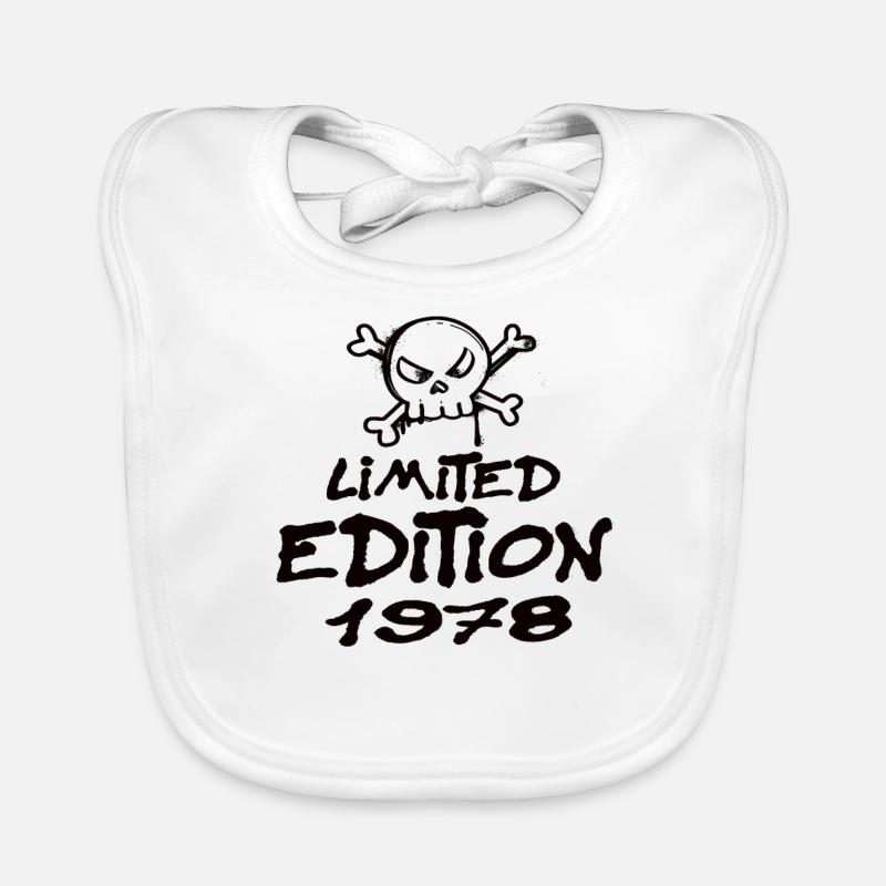 Edition Limitée 1978 Anniversaire Né 1978 Bavoir bio Bébé
