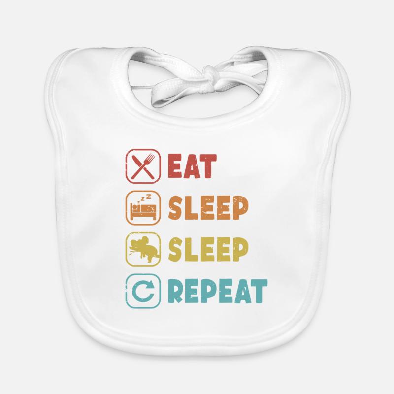 Eat Sleep Sleep Repeat Koalabear Eucalyptus Koala Organic Baby Bibs