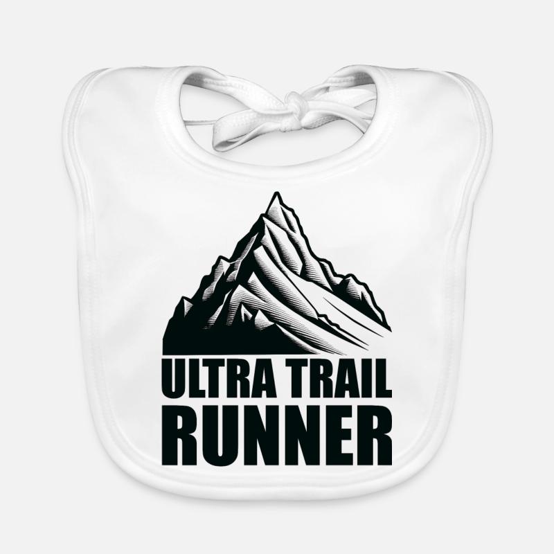 Trail Running Sport Ultra Trail Runner - Bavoir bio Bébé - blanc