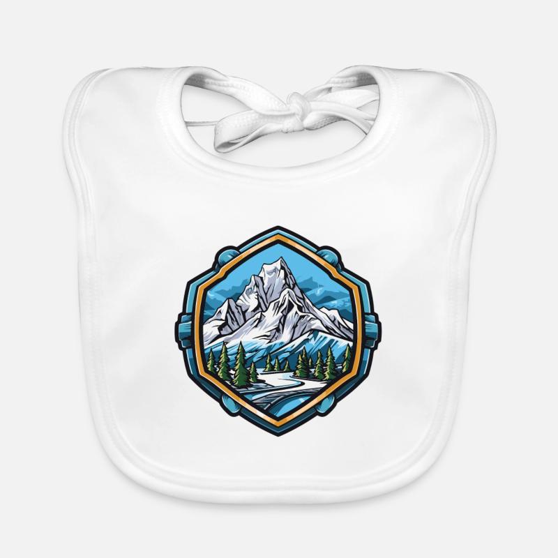 Berge Mountains Organic Baby Bibs