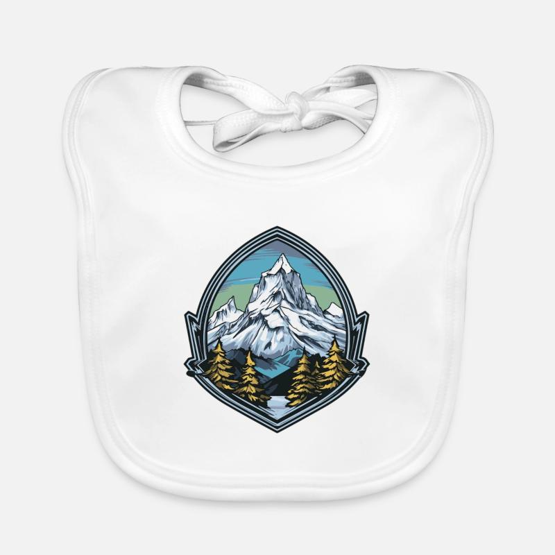 Mountains Mountains Organic Baby Bibs