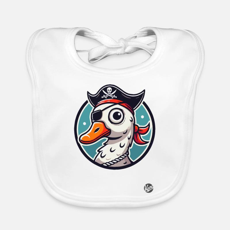 Oie pirate avec cache-œil Bavoir bio Bébé