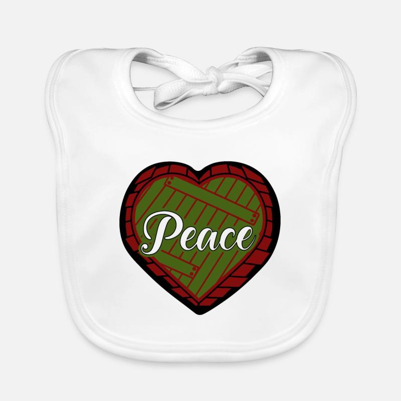 PEACE Organic Baby Bibs