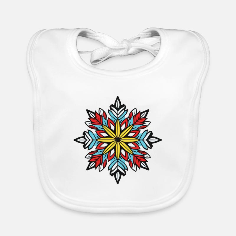 Frost Symbol Stern Winter Schnee Baby Bio-Lätzchen