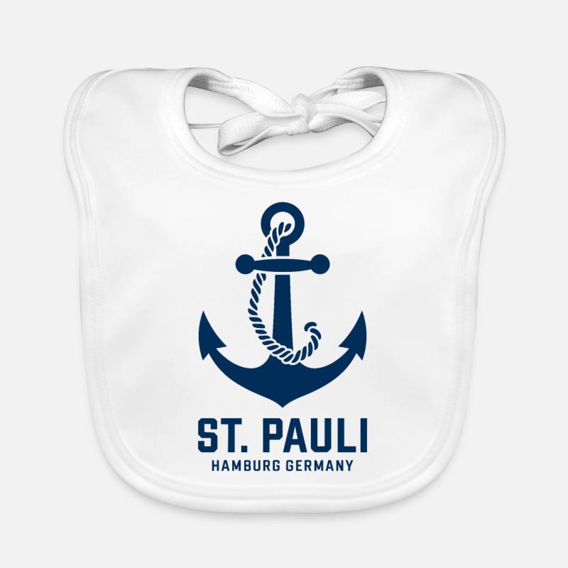 St. Pauli Hamburg Anker Reeperbahn Bavoir bio Bébé