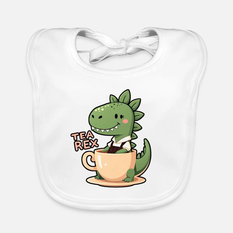 Tea Rex TRex Lederhose Baby Bio-Lätzchen
