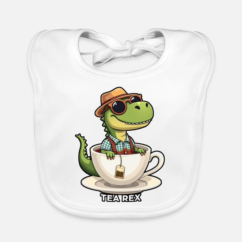 Tea Rex T Rex Lederhose Lederhosn Baby Bio-Lätzchen