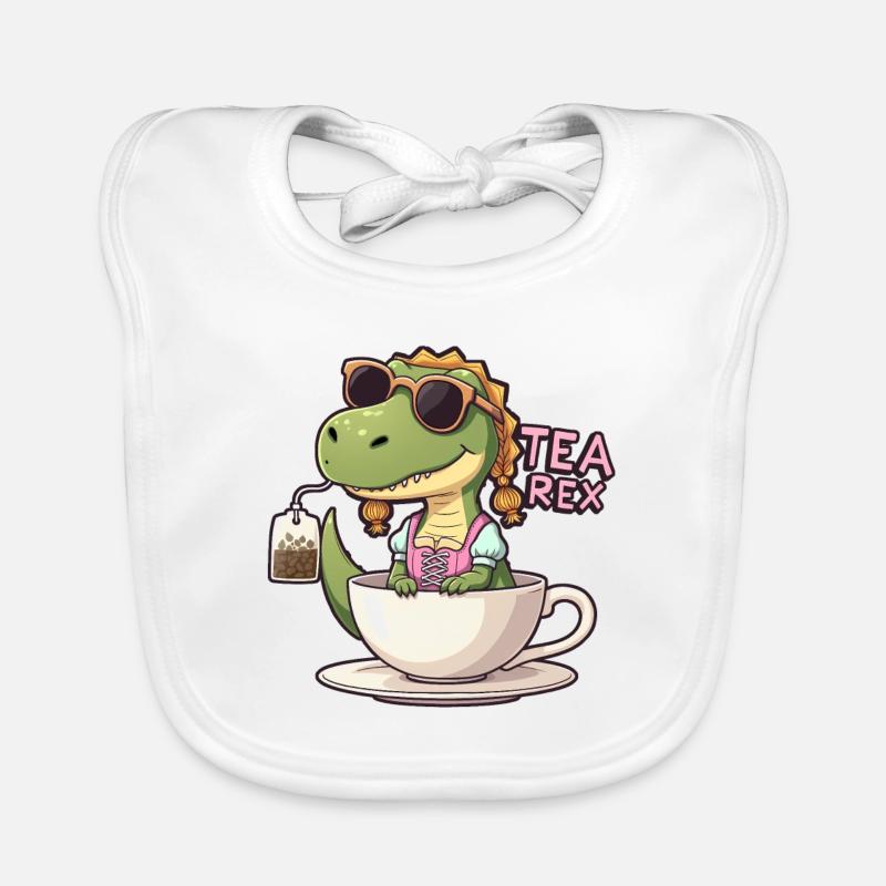 Tea Rex Trachtenshirt Dirndl T-Rex Baby Bio-Lätzchen