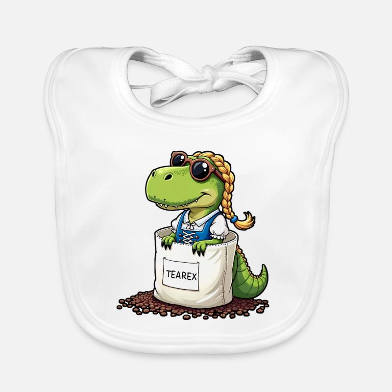 Tea Rex Dinosaurier traditionellen Dir Tee Baby Bio-Lätzchen