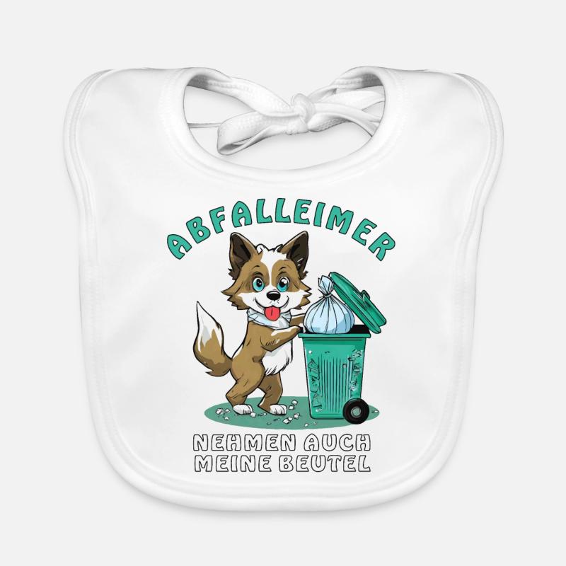 TRASH CANS ALSO TAKE MY BAGS Organic Baby Bibs