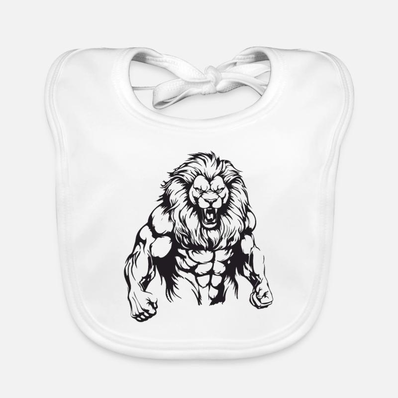 Leo Muscles Musculation Bavoir bio Bébé