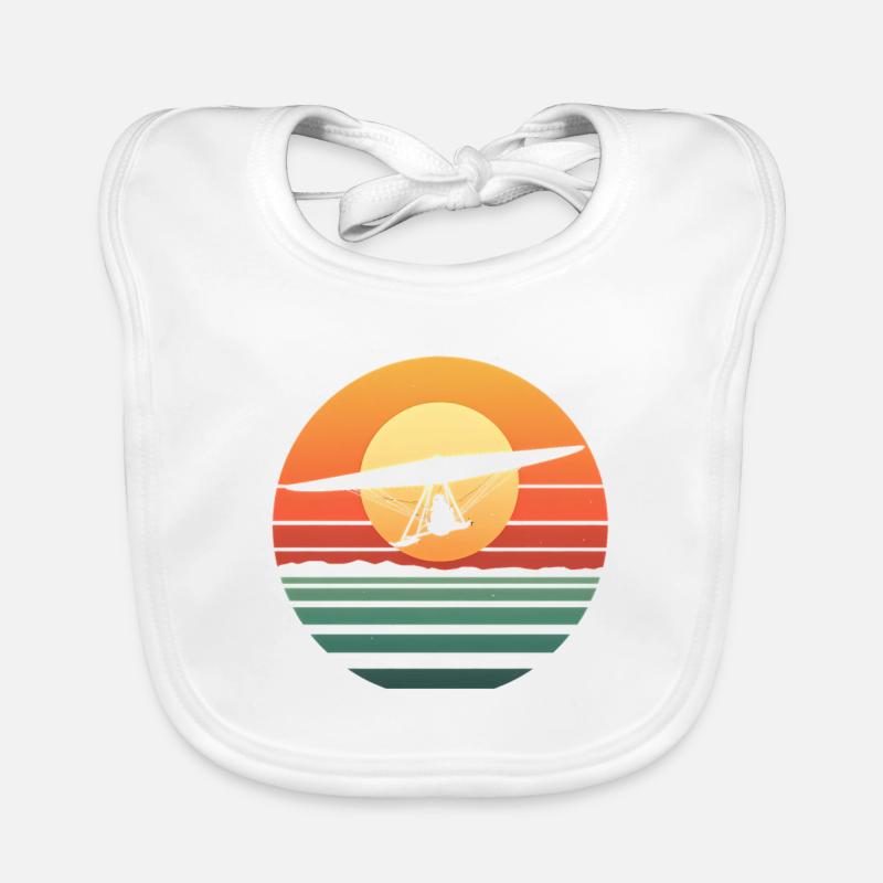 Oldtimer Hängegleiter Baby Bio-Lätzchen