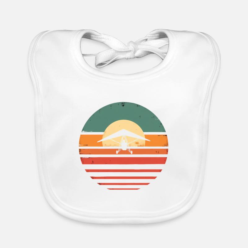 Oldtimer Hängegleiter Baby Bio-Lätzchen