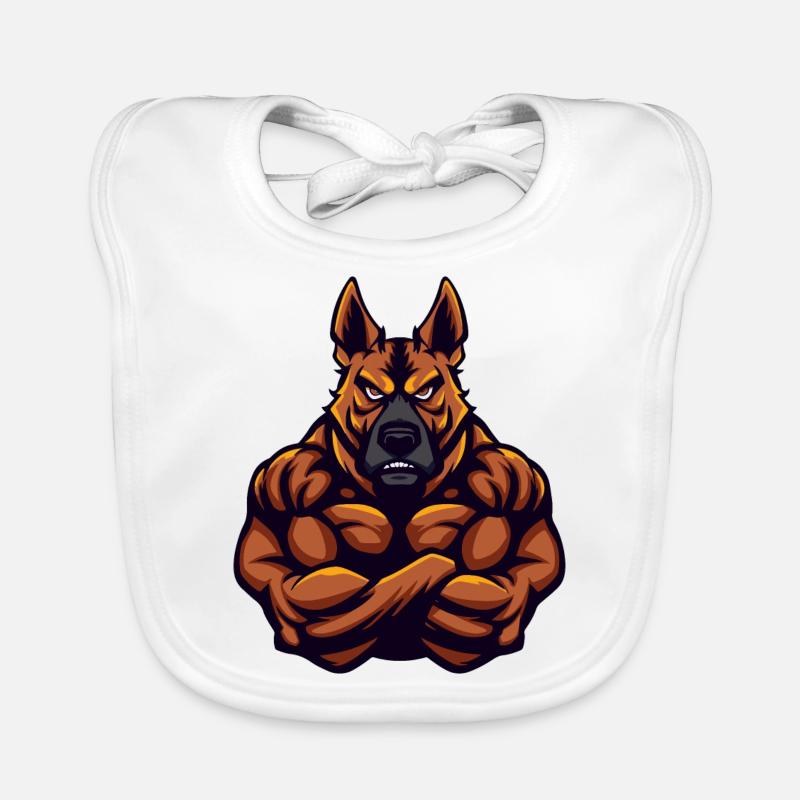 Dog Shepherd Organic Baby Bibs