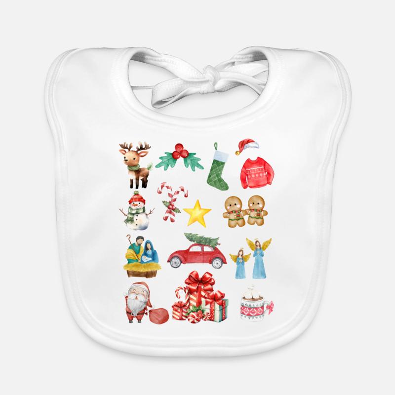 Symboles de Noël Bavoir bio Bébé