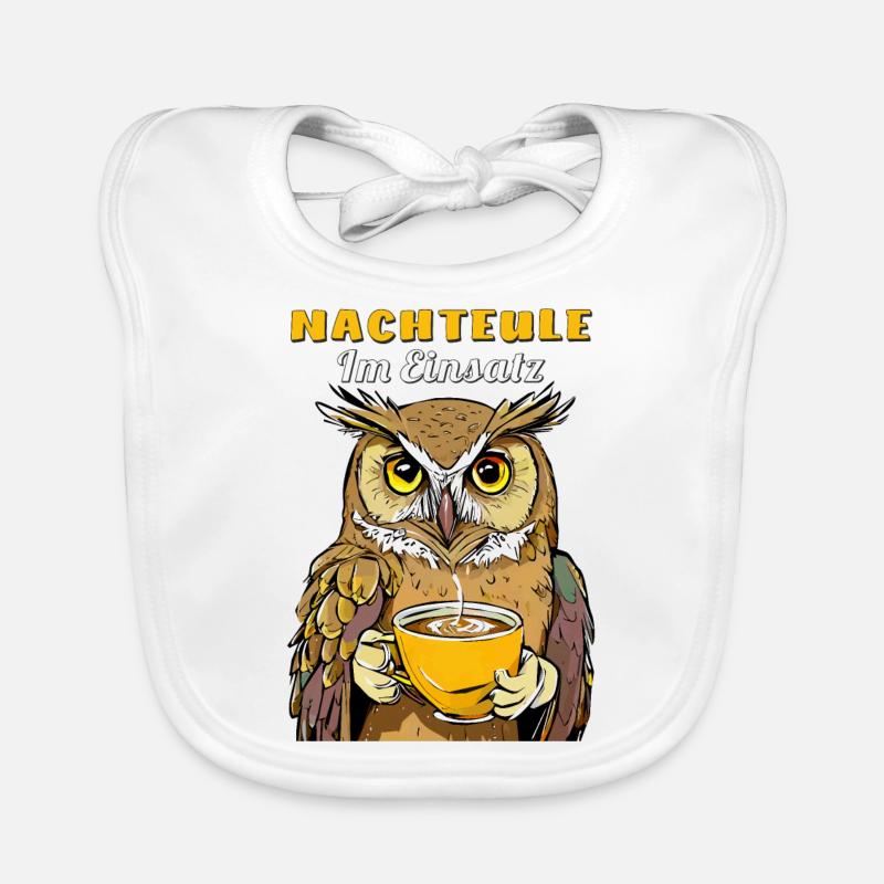 NACHTEULE IM EINSATZ Baby Bio-Lätzchen