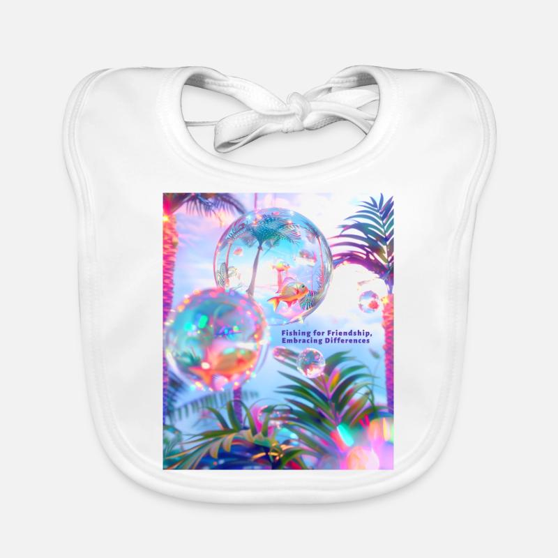 Fishing for Friendship Embracing Differences Organic Baby Bibs